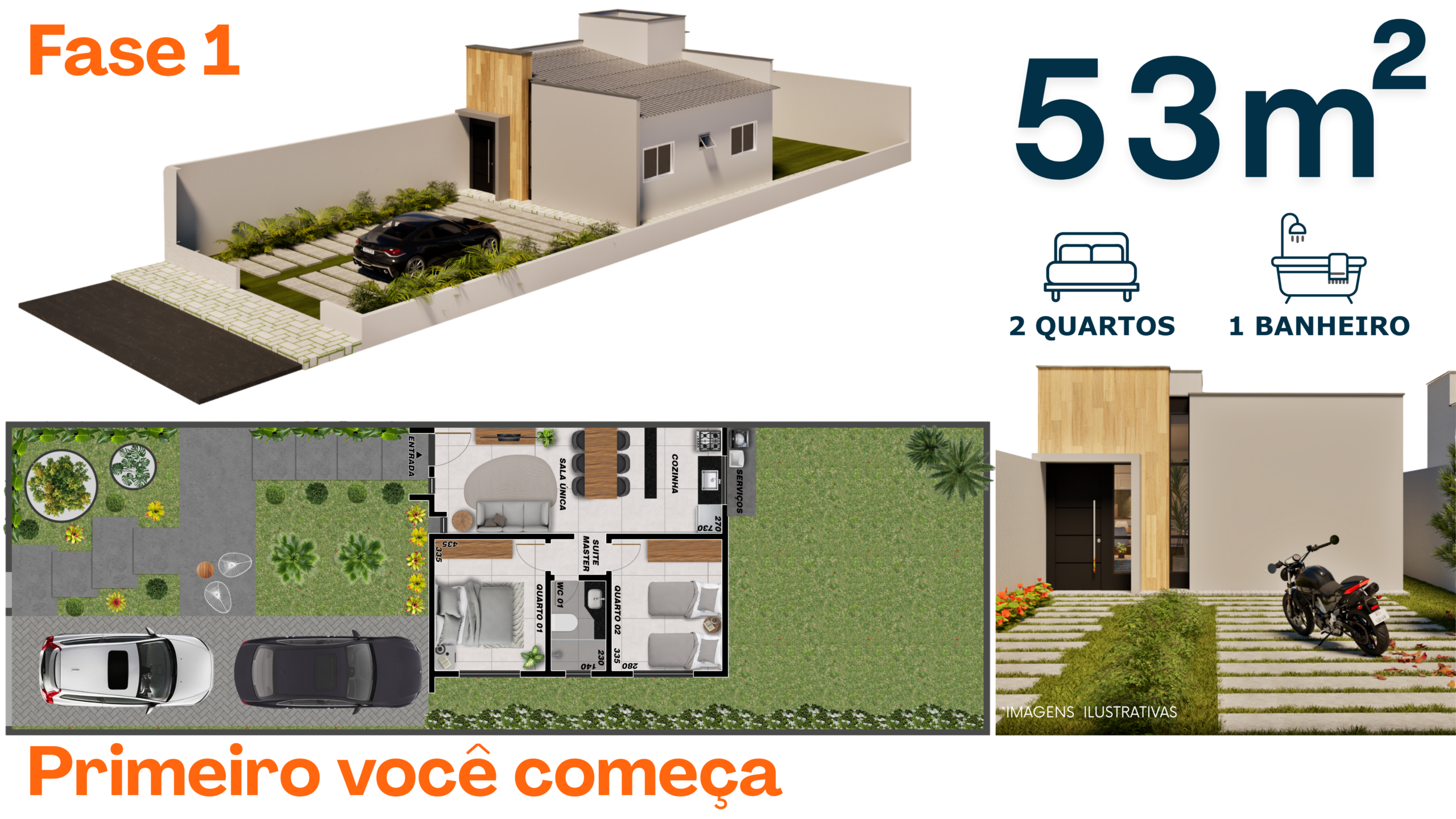 Casa moderna - Projeto Arquitetônico